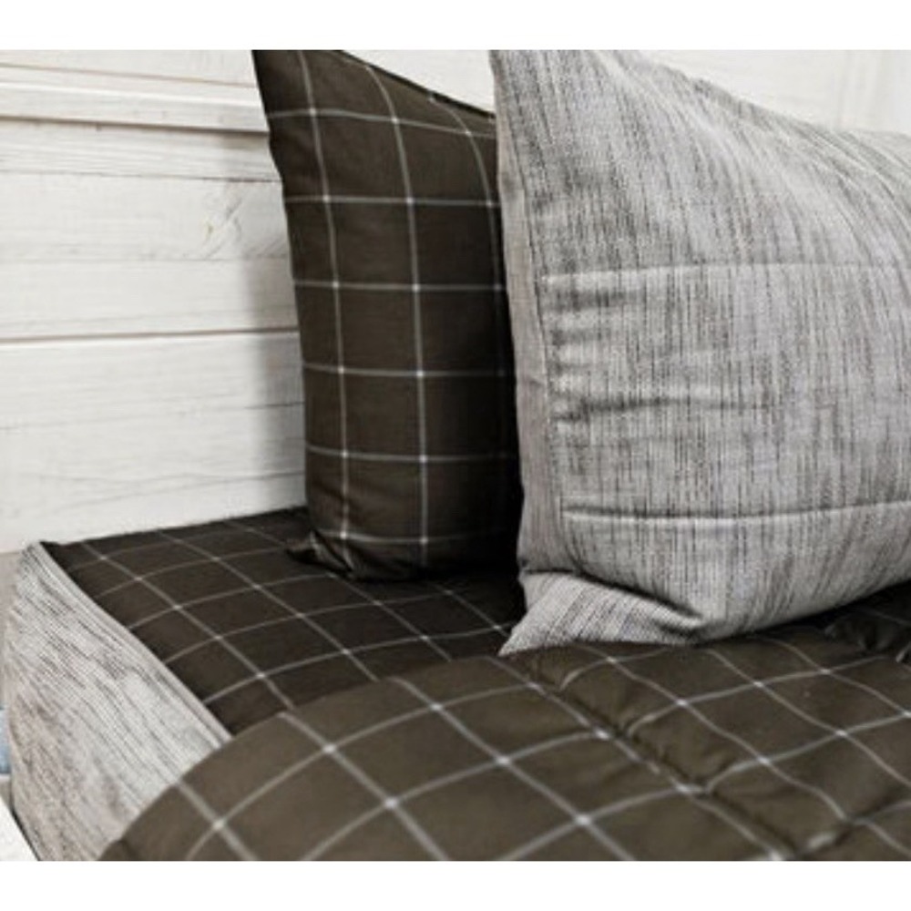 Beddy's Franklin Brown Plaid Pillow Sham ONLY ONE!